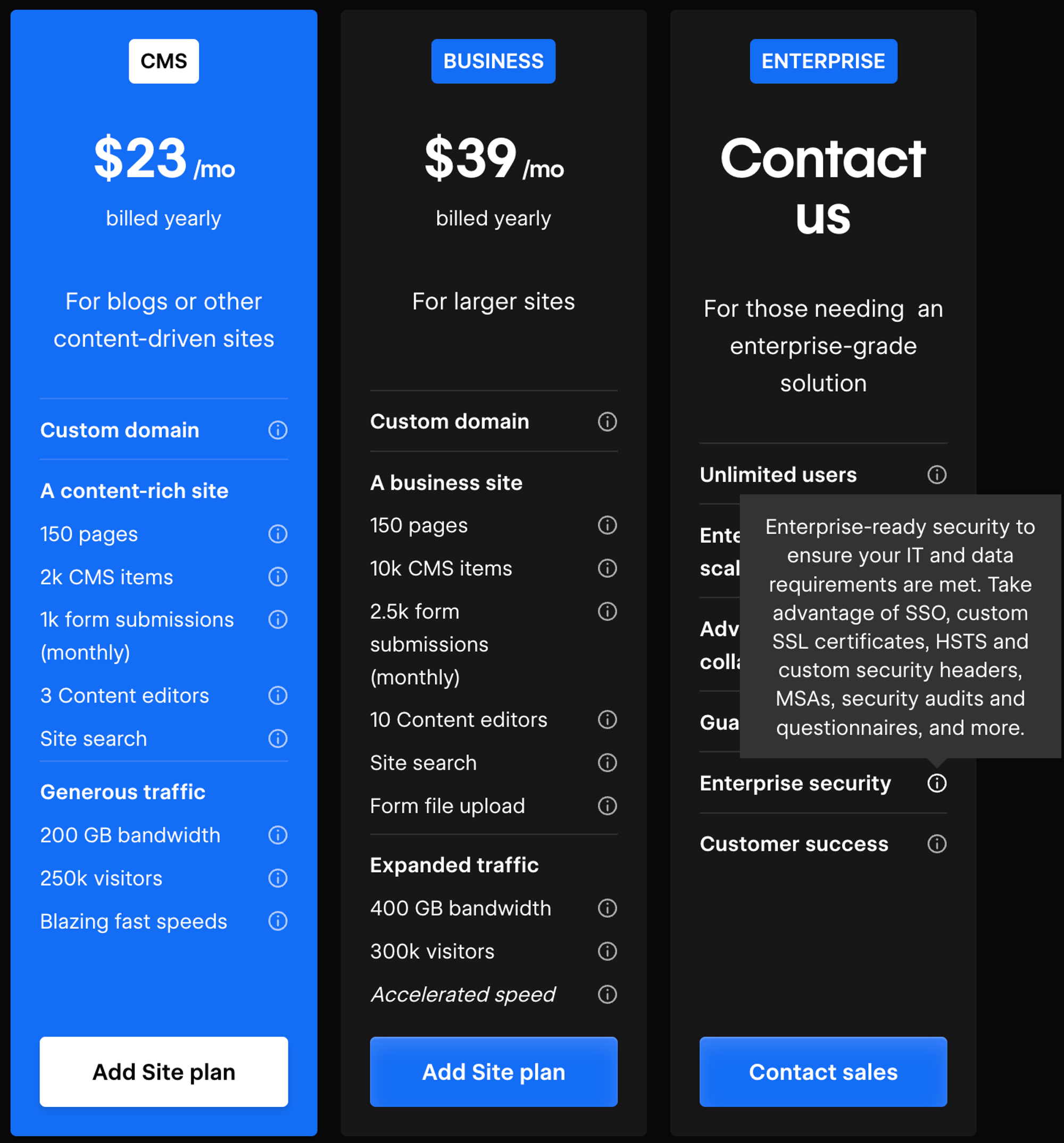 &quot;pricing page&quot;